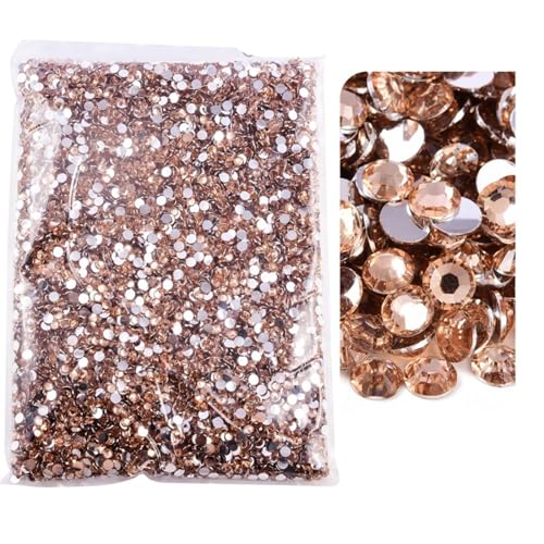 Flat Back Strasssteine Diamante, Hotfix-Strasssteine mit flacher Rückseite, silberfarbenes Harz, nicht Hotfix-Strasssteine in großer Packung, Glitzerkristalle und Strass-Strasssteine(19 Champagne, Flat Back Strasssteine Diamante, Hotfix-Strasssteine mit flacher Rückseite, silberfarbenes Harz, nicht Hotfix-Strasssteine in großer Packung, Glitzerkristalle und Strass-Strasssteine(19 Champagne, von PXAMORTEL