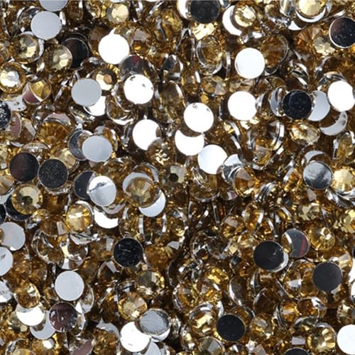 Flat Back Strasssteine Diamante, Jelly AB Harz Strasssteine ​​Nicht Hotfix Strass Bastelbedarf Kristall for Flaschen Tassen Becher Diamant Kunst(Color 04,6mm SS30 2000pcs) von PXAMORTEL