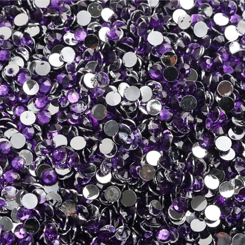 Flat Back Strasssteine Diamante, Jelly AB Harz Strasssteine ​​Nicht Hotfix Strass Bastelbedarf Kristall for Flaschen Tassen Becher Diamant Kunst(Color 06,MixSize 3 5mm20000ps) von PXAMORTEL