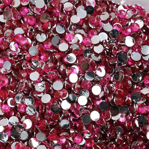 Flat Back Strasssteine Diamante, Jelly AB Harz Strasssteine ​​Nicht Hotfix Strass Bastelbedarf Kristall for Flaschen Tassen Becher Diamant Kunst(Color 09,MixSize 3 5mm20000ps) von PXAMORTEL