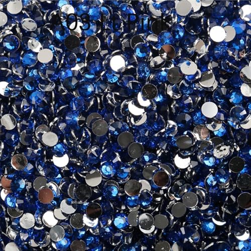 Flat Back Strasssteine Diamante, Jelly AB Harz Strasssteine ​​Nicht Hotfix Strass Bastelbedarf Kristall for Flaschen Tassen Becher Diamant Kunst(Color 12,MixSize 3 5mm20000ps) von PXAMORTEL