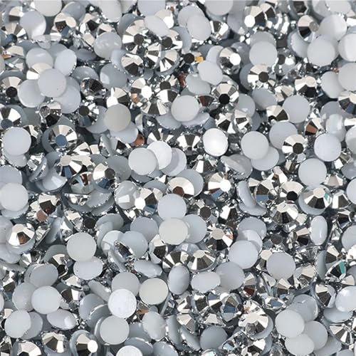 Flat Back Strasssteine Diamante, Jelly AB Harz Strasssteine ​​Nicht Hotfix Strass Bastelbedarf Kristall for Flaschen Tassen Becher Diamant Kunst(Color 16,4mm SS16 12500pcs) von PXAMORTEL