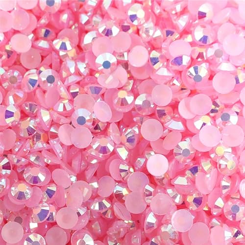 Flat Back Strasssteine Diamante, Jelly AB Harz Strasssteine ​​Nicht Hotfix Strass Bastelbedarf Kristall for Flaschen Tassen Becher Diamant Kunst(Color 19,6mm SS30 2000pcs) von PXAMORTEL