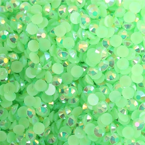 Flat Back Strasssteine Diamante, Jelly AB Harz Strasssteine ​​Nicht Hotfix Strass Bastelbedarf Kristall for Flaschen Tassen Becher Diamant Kunst(Color 22,6mm SS30 2000pcs) von PXAMORTEL