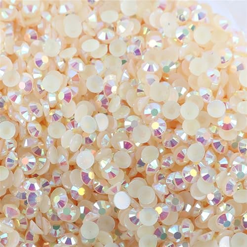 Flat Back Strasssteine Diamante, Jelly AB Harz Strasssteine ​​Nicht Hotfix Strass Bastelbedarf Kristall for Flaschen Tassen Becher Diamant Kunst(Color 24,6mm SS30 2000pcs) von PXAMORTEL