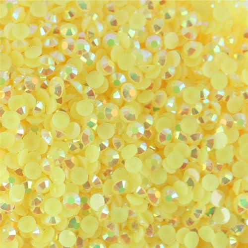 Flat Back Strasssteine Diamante, Jelly AB Harz Strasssteine ​​Nicht Hotfix Strass Bastelbedarf Kristall for Flaschen Tassen Becher Diamant Kunst(Color 26,MixSize 3 5mm20000ps) von PXAMORTEL