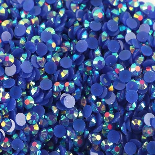 Flat Back Strasssteine Diamante, Jelly AB Harz Strasssteine ​​Nicht Hotfix Strass Bastelbedarf Kristall for Flaschen Tassen Becher Diamant Kunst(Color 28,2mm SS6 20000pcs) von PXAMORTEL