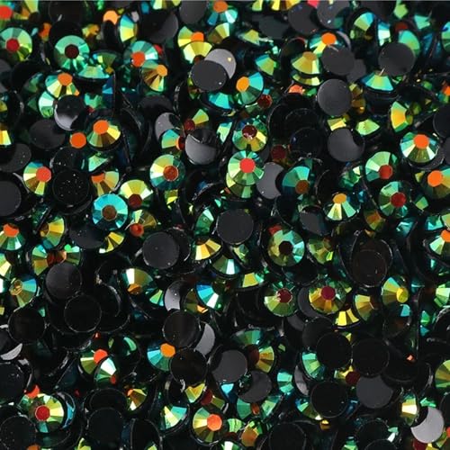 Flat Back Strasssteine Diamante, Jelly AB Harz Strasssteine ​​Nicht Hotfix Strass Bastelbedarf Kristall for Flaschen Tassen Becher Diamant Kunst(Color 34,5mm SS20 10000pcs) von PXAMORTEL