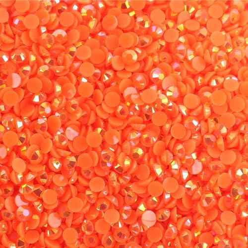 Flat Back Strasssteine Diamante, Jelly AB Harz Strasssteine ​​Nicht Hotfix Strass Bastelbedarf Kristall for Flaschen Tassen Becher Diamant Kunst(Color 35,6mm SS30 2000pcs) von PXAMORTEL