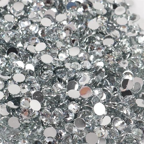 Flat Back Strasssteine Diamante, Jelly AB Harz Strasssteine ​​Nicht Hotfix Strass Bastelbedarf Kristall for Flaschen Tassen Becher Diamant Kunst(Color 38,6mm SS30 2000pcs) von PXAMORTEL