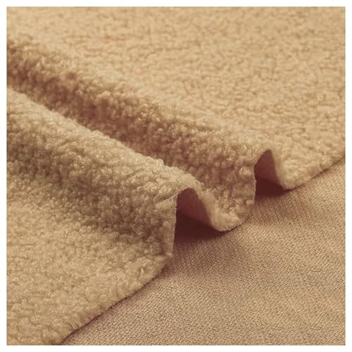 Kunstfell-Sherpa-Fleece-Stoff, Kunstfellstoff Multicolor pro 50x160cm(Apricot) von PXAMORTEL