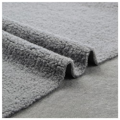 Kunstfell-Sherpa-Fleece-Stoff, Kunstfellstoff Multicolor pro 50x160cm(Grey) von PXAMORTEL
