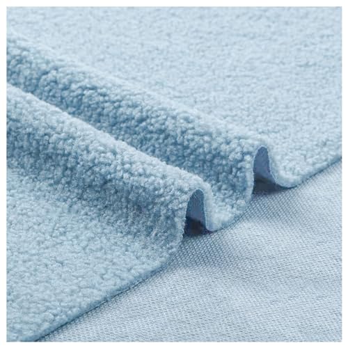 Kunstfell-Sherpa-Fleece-Stoff, Kunstfellstoff Multicolor pro 50x160cm(Light Blue) von PXAMORTEL