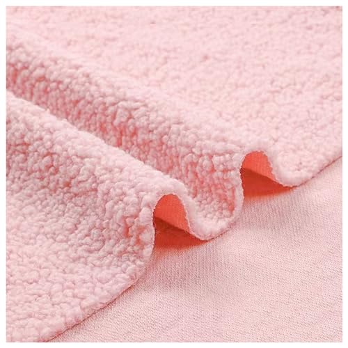 Kunstfell-Sherpa-Fleece-Stoff, Kunstfellstoff Multicolor pro 50x160cm(Light Pink) von PXAMORTEL