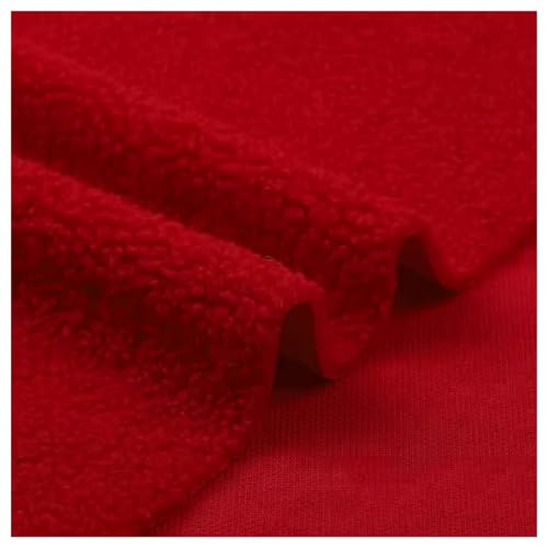 Kunstfell-Sherpa-Fleece-Stoff, Kunstfellstoff Multicolor pro 50x160cm(Red) von PXAMORTEL