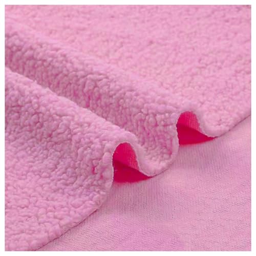 Kunstfell-Sherpa-Fleece-Stoff, Kunstfellstoff Multicolor pro 50x160cm(Rose Pink) von PXAMORTEL