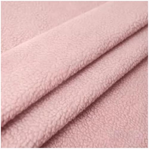 Kunstfell-Sherpa-Fleece-Stoff, Stoff, 160 cm breit, for Selbermachen, Nähen, Basteln, mehrfarbig, mehrere Größen(Pink,1.6x0.5m(62''x19'')) von PXAMORTEL