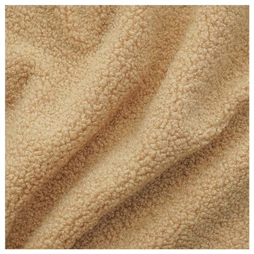 Kunstfell-Sherpa-Fleece-Stoff, Stoff for Selbermachen, Nähen, Polstern, Heimdekoration, Bastelmaterial, mehrfarbig, 50 x 160 cm(Apricot) von PXAMORTEL