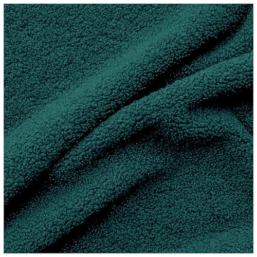 Kunstfell-Sherpa-Fleece-Stoff, Stoff for Selbermachen, Nähen, Polstern, Heimdekoration, Bastelmaterial, mehrfarbig, 50 x 160 cm(Dark Green) von PXAMORTEL