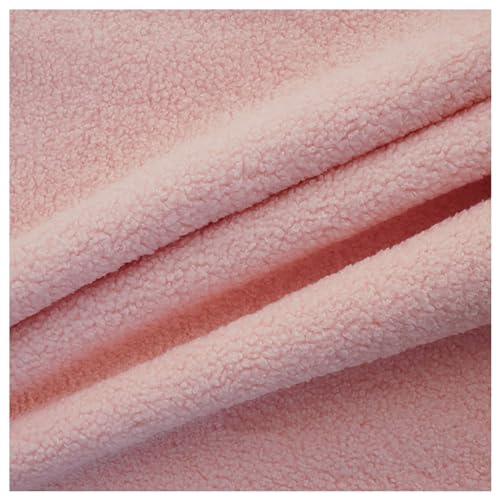 Kunstfell-Sherpa-Fleece-Stoff, Stoff for Selbermachen, Nähen, Polstern, Heimdekoration, Bastelmaterial, mehrfarbig, 50 x 160 cm(Pink 2) von PXAMORTEL