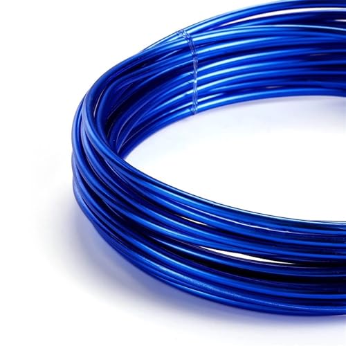 Mehrfarbiger Aluminium-Basteldraht, Runder Aluminiumdraht, vielseitig einsetzbar, lackierter Aluminium-Metalldraht zur Herstellung von DIY-Schmuck, Zubehör for die Fahrradmodellierung(Blue,1.2mm x 10M Mehrfarbiger Aluminium-Basteldraht, Runder Aluminiumdraht, vielseitig einsetzbar, lackierter Aluminium-Metalldraht zur Herstellung von DIY-Schmuck, Zubehör for die Fahrradmodellierung(Blue,1.2mm x 10M von PXAMORTEL
