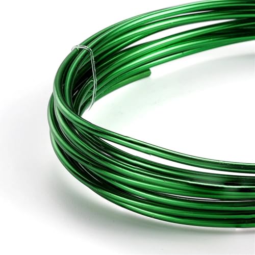 Mehrfarbiger Aluminium-Basteldraht, Runder Aluminiumdraht, vielseitig einsetzbar, lackierter Aluminium-Metalldraht zur Herstellung von DIY-Schmuck, Zubehör for die Fahrradmodellierung(Green,1.0mm x 10 Mehrfarbiger Aluminium-Basteldraht, Runder Aluminiumdraht, vielseitig einsetzbar, lackierter Aluminium-Metalldraht zur Herstellung von DIY-Schmuck, Zubehör for die Fahrradmodellierung(Green,1.0mm x 10 von PXAMORTEL
