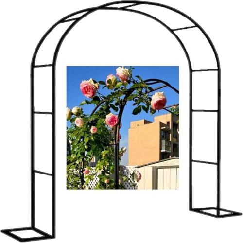 Metall-Hochzeitsbogen, Gartenbogen/Hochzeitsbogen mit abnehmbarem Sockel(Green,W1.8M*H2.2M) von PXAMORTEL