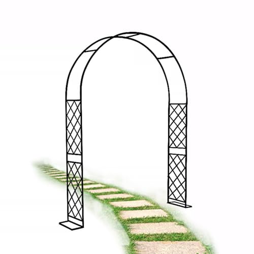 Metall-Hochzeitsbogen, Kletterpflanzen, Hochzeitsbogenrahmen for den Außenbereich(Wide: 180cm) von PXAMORTEL