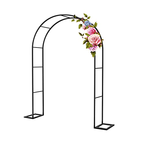 Metall-Hochzeitsbogen, Robuste Rose Arbor Kletterpflanzen Unterstützung großen Hochzeit Torbogen(W180 x H220cm) von PXAMORTEL