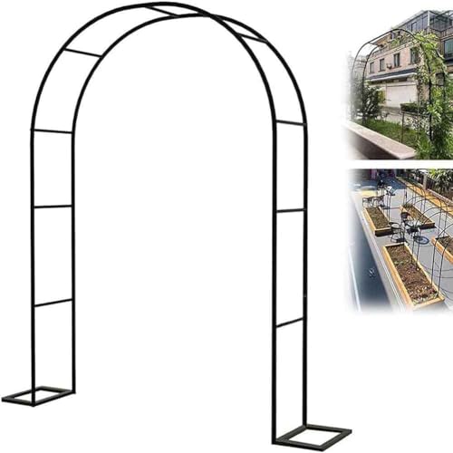 Metall-Hochzeitsbogen, Robuster Torbogen zur Unterstützung von Rosenlauben – große Hochzeitsbögen(Green,W1.2M*H2.2M) von PXAMORTEL