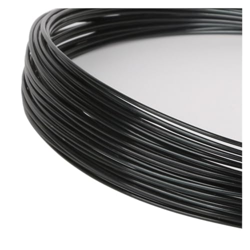 PXAMORTEL Mehrfarbiger Aluminium-Basteldraht, 10 m Aluminiumdraht, weicher DIY-Schmuckhandwerk, vielseitiger lackierter Aluminium-Metalldraht for die Fahrradmodellierung(Black) von PXAMORTEL