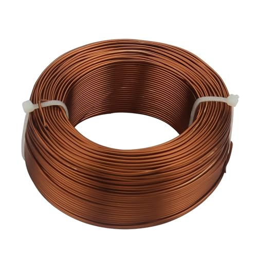 PXAMORTEL Mehrfarbiger Aluminium-Basteldraht, 1mm-3,0mm 15 Farben Edelstahl Flexible Künstlerische Perlen Schnur String Seil(Brown,2.5mm 3.0 Meters) von PXAMORTEL