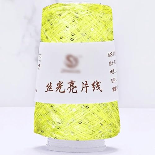 Sequin Sparkle Strickgarn, 100 g Pailletten-Glitzergarn, Polyester-Mischgewebe, mehrfarbig, for Stricken und Häkeln(18) von PXAMORTEL
