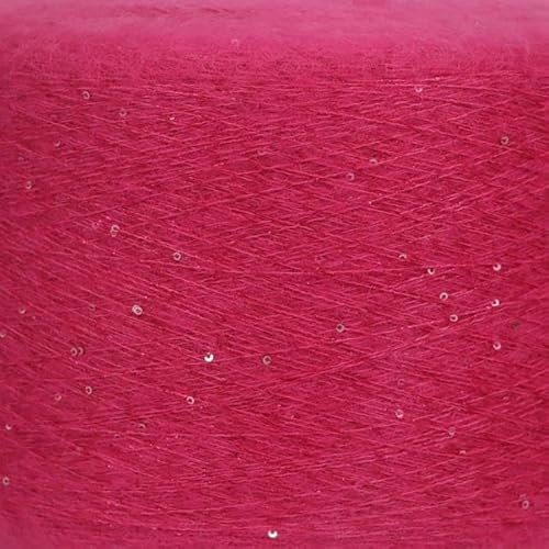 Sequin Sparkle Strickgarn, 25 g mehrfarbiges Mohair-Wollgarn mit Pailletten for Stricken und Häkeln(ZS2071) von PXAMORTEL