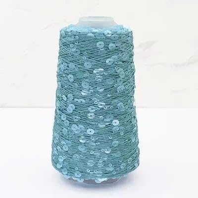 Sequin Sparkle Strickgarn, 500 g mehrfarbiges Baumwollgarn mit Glitzer-Pailletten for Stricken und Häkeln(21) von PXAMORTEL