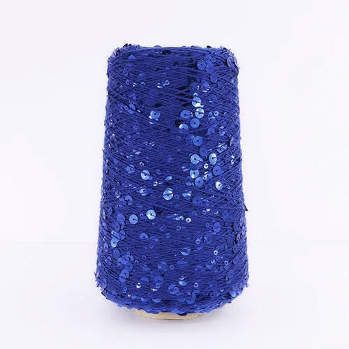 Sequin Sparkle Strickgarn, 500 g mehrfarbiges Baumwollgarn mit Glitzer-Pailletten for Stricken und Häkeln(DLP6) von PXAMORTEL
