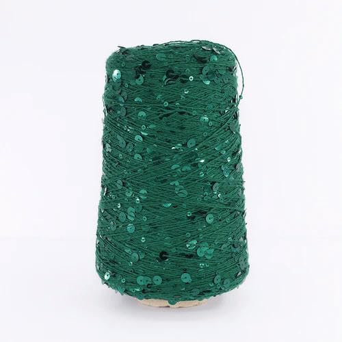 Sequin Sparkle Strickgarn, 500 g mehrfarbiges Baumwollgarn mit Glitzer-Pailletten for Stricken und Häkeln(DLP9) von PXAMORTEL