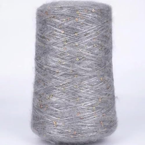 Sequin Sparkle Strickgarn, 500 g mehrfarbiges Paillettengarn aus Mohairmischung for Stricken und Häkeln(220) von PXAMORTEL