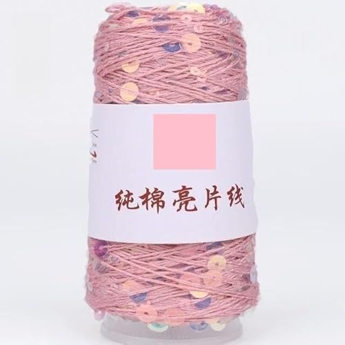 Sequin Sparkle Strickgarn, Baumwoll-Paillettengarn, 50 g, 140 m, 6 mm + 3 mm, mehrfarbig(8) von PXAMORTEL