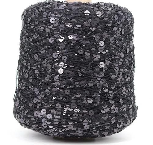 Sequin Sparkle Strickgarn, Mehrfarbiges 50 g Pailletten-Glitzergarn for Stricken, Häkeln, Basteln, DIY(8) von PXAMORTEL