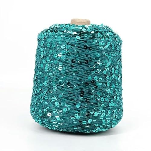 Sequin Sparkle Strickgarn, Mehrfarbiges 50 g Pailletten-Glitzergarn for Stricken, Häkeln, Basteln, DIY(80) von PXAMORTEL