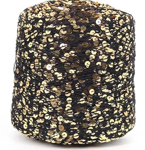 Sequin Sparkle Strickgarn, Mehrfarbiges 50 g Pailletten-Glitzergarn for Stricken, Häkeln, Basteln, DIY(9) von PXAMORTEL