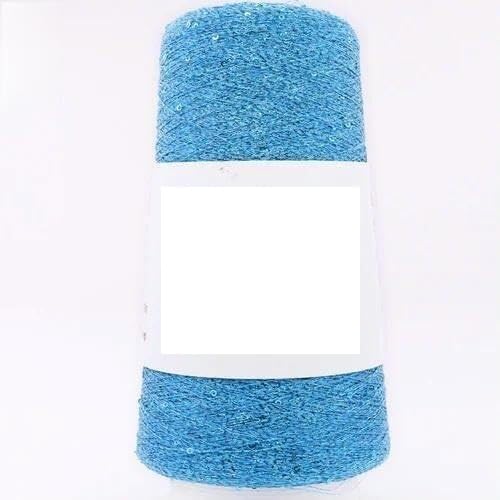 Sequin Sparkle Strickgarn, Mehrfarbiges Glitzergarn mit metallischen Pailletten, 50 g, for Stricken, Häkeln und Basteln(8) von PXAMORTEL