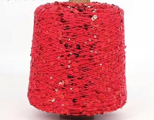 Sequin Sparkle Strickgarn, Mehrfarbiges Pailletten-Glitzergarn, 50 g, for Stricken und Häkeln(3) von PXAMORTEL