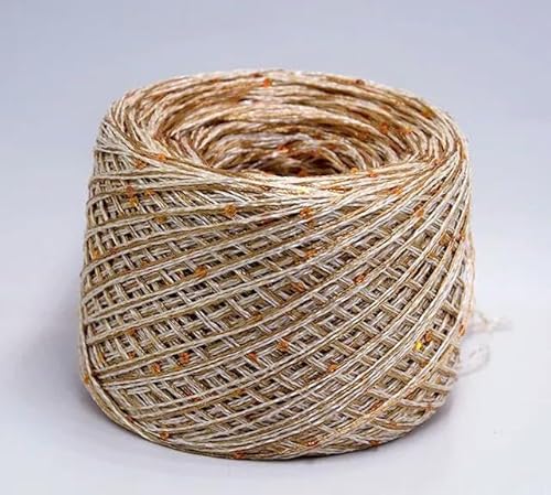Sequin Sparkle Strickgarn, Mercerisiertes Baumwollpaillettengarn 250g Mehrfarben for strickendes Häkeln-Nähgarn(18) von PXAMORTEL