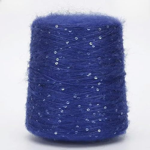 Sequin Sparkle Strickgarn, Mohair-Mischung, Paillettengarn, 500 g, mittlere Dicke, for Stricken, Häkeln, mehrfarbig(207) von PXAMORTEL