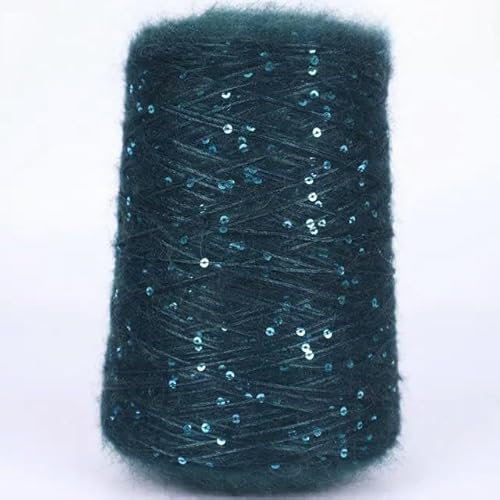 Sequin Sparkle Strickgarn, Mohair-Mischung, Paillettengarn, 500 g, mittlere Dicke, for Stricken, Häkeln, mehrfarbig(226) von PXAMORTEL