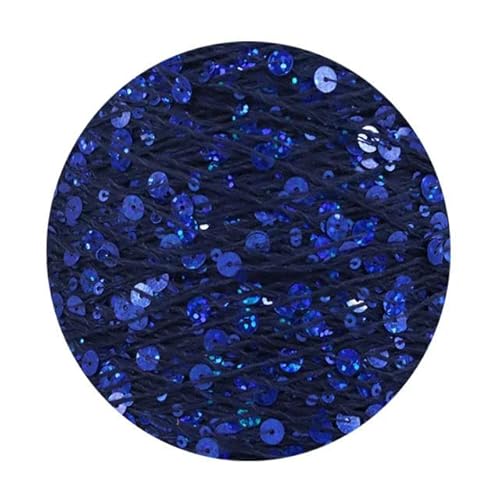 Sequin Sparkle Strickgarn, Pailletten-Baumwollgarn, 50 g, 140 m, 3 mm, 6 mm, Pailletten, mehrfarbig, for Handstricken, DIY(AJ117) von PXAMORTEL