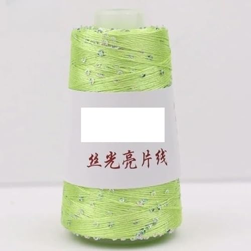 Sequin Sparkle Strickgarn, Sommer-Eis-Seide-Polyester-Paillettengarn 3mm 3500M 500g Multicolor for DIY-Stricken von PXAMORTEL