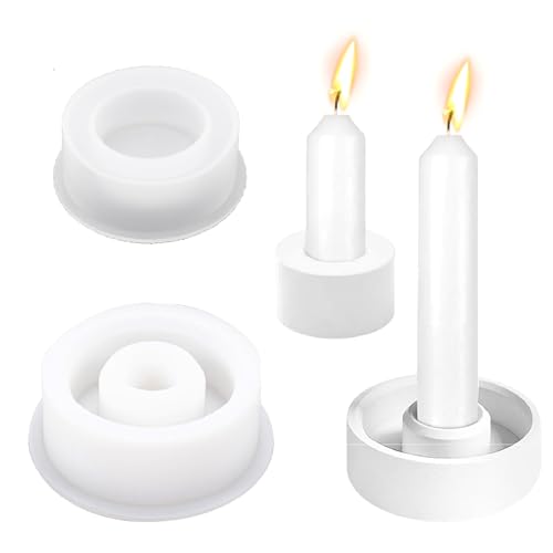 PXBSNB 2 Stück Silikonform Kerzenhalter, Rund Gießformen Silikon, Silikonformen Gießformen Kerzenhalter, Gießform Kerzenhalter, Gießform Beton Kerzenhalte für Halloween Weihnachten Party PXBSNB 2 Stück Silikonform Kerzenhalter, Rund Gießformen Silikon, Silikonformen Gießformen Kerzenhalter, Gießform Kerzenhalter, Gießform Beton Kerzenhalte für Halloween Weihnachten Party von PXBSNB